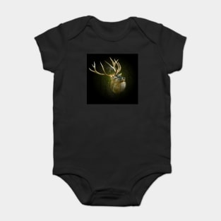 Red deer portrait Baby Bodysuit